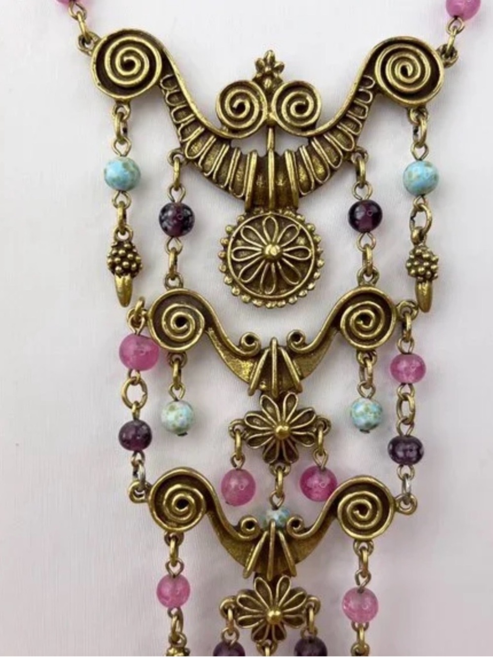 RARE GOLDETTE ETRUSCAN REVIVAL NECKLACE!! - Picture 14 of 16